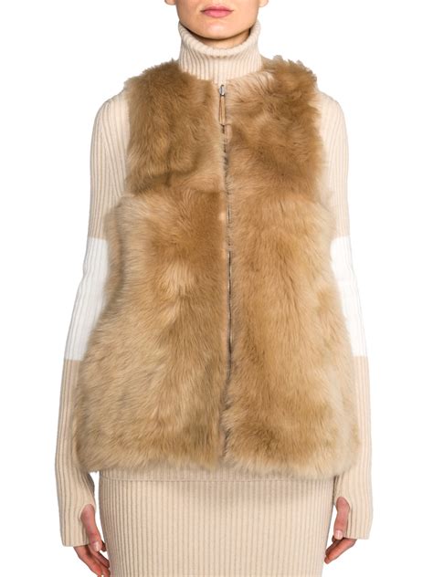 cappotti shearling fendi|Women's Designer Fendi Fur & Shearling .